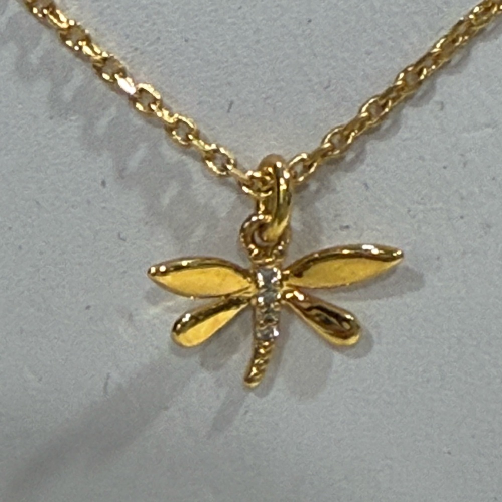 Kate Spade Gold Dragonfly Necklace - Picture 2 of 6